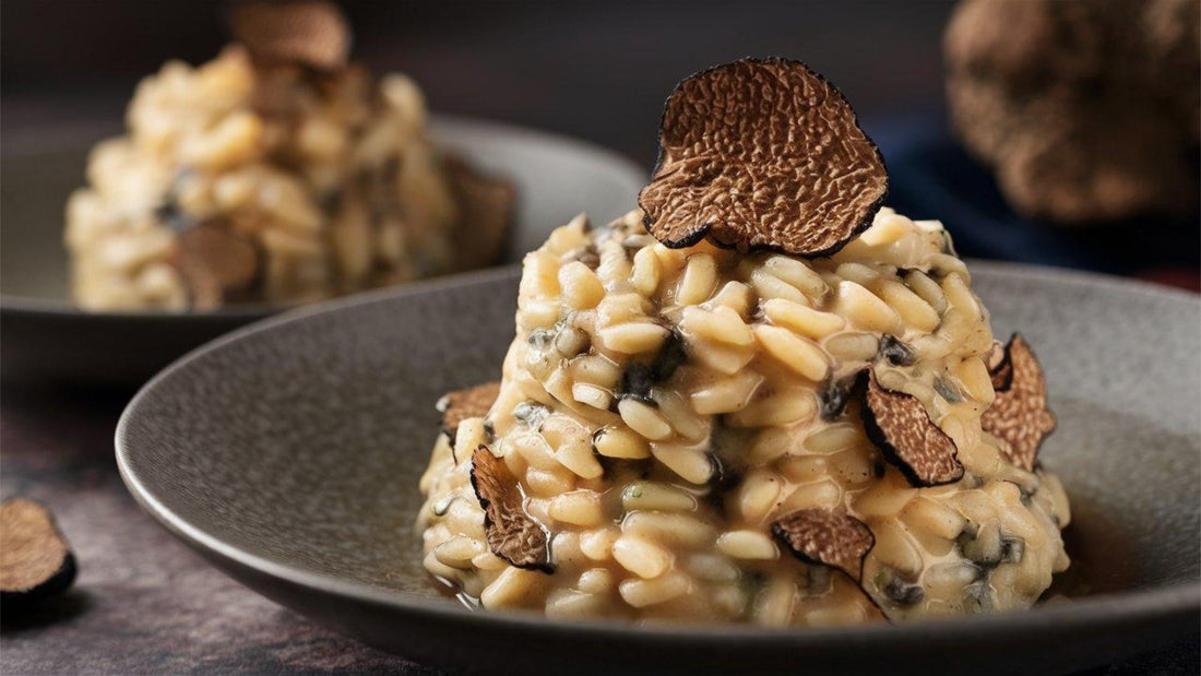 Risotto con Crema di Tartufo e Porcini
