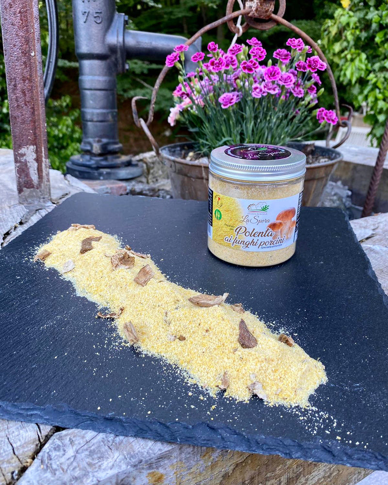Polenta ai funghi porcini