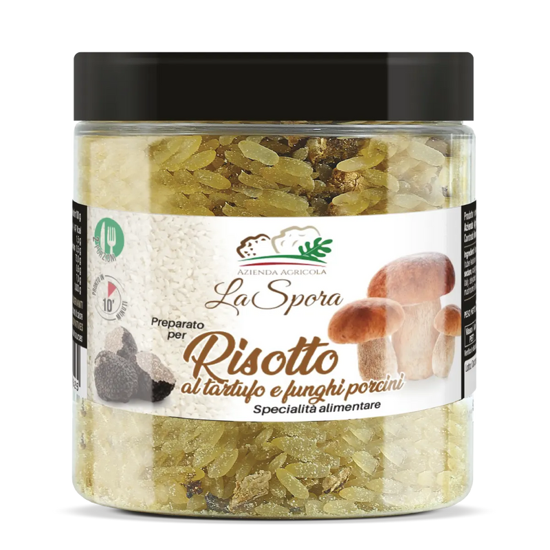 Risotto al tartufo e funghi porcini