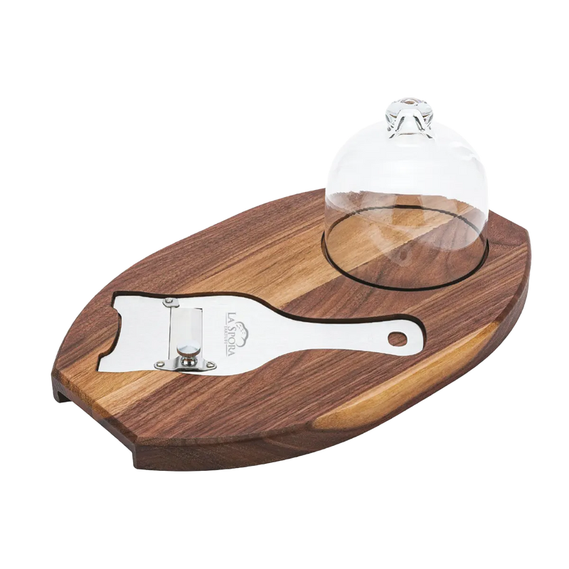Komplettes Trüffel-Servierset aus Holz