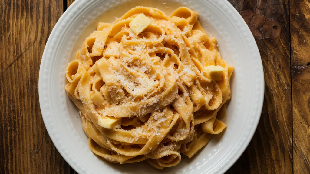 tagliatelle al burro con tartufo